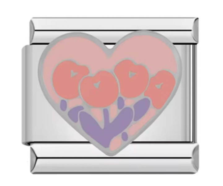 Charm Italiano Corazon De Tulipanes