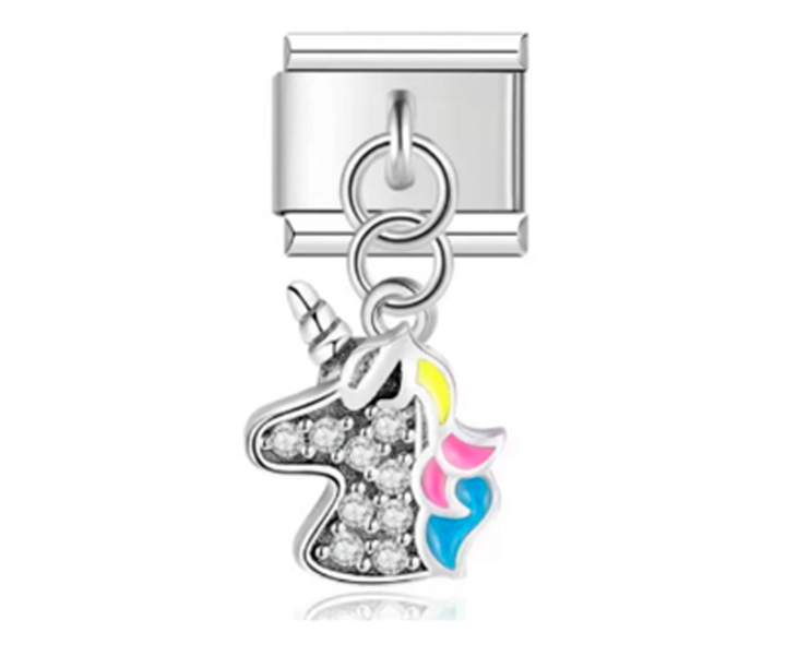 Charm Italiano Unicornio Colgante