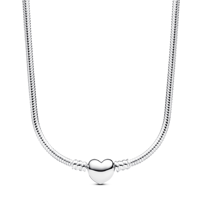 Collar Corazon Plateado
