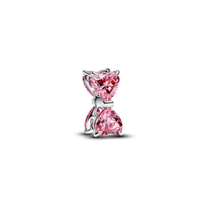 Charm Reloj de Arena Rosa