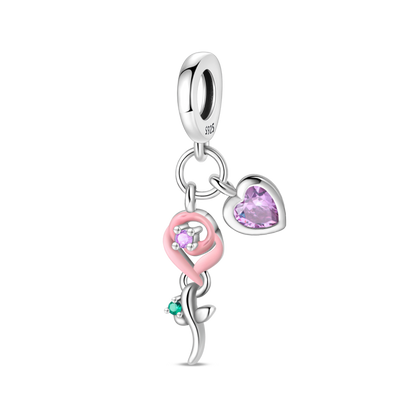 Charm Rosa Diamantada