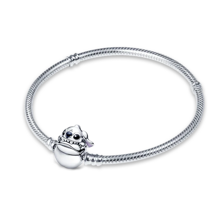 Pulsera Pequeño Extraterrestre Azul Plateado