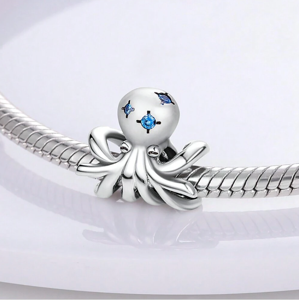 Charm Pulpo Plateado