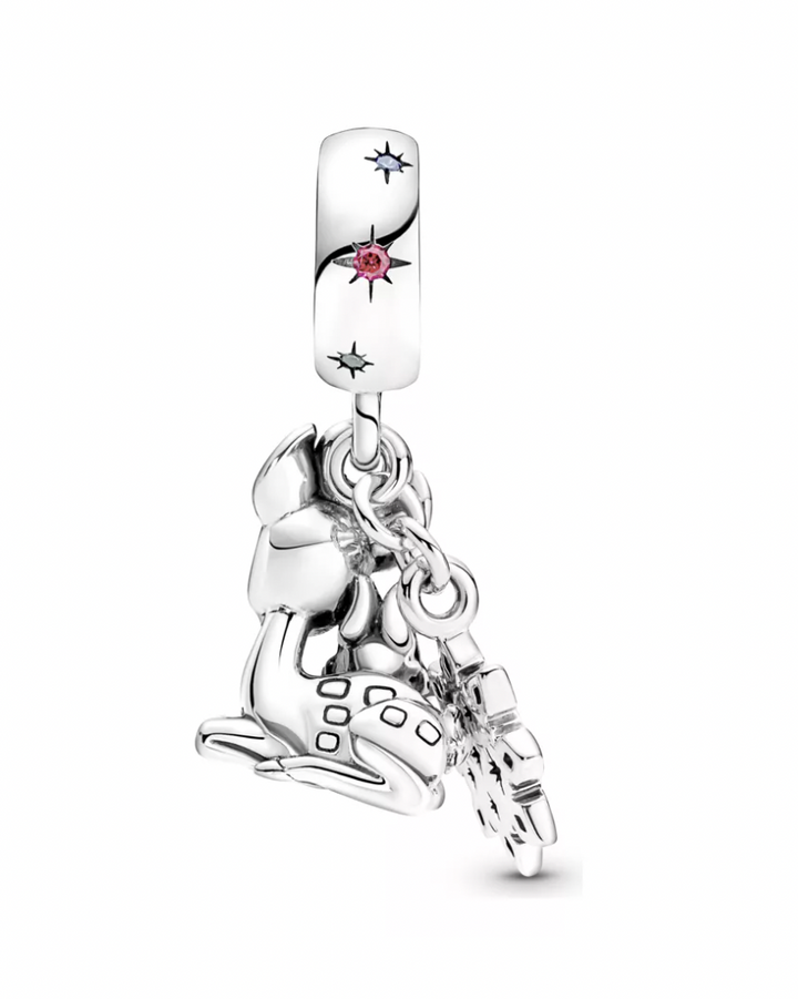 Charm Ciervito y Conejito "Merry Christmas"