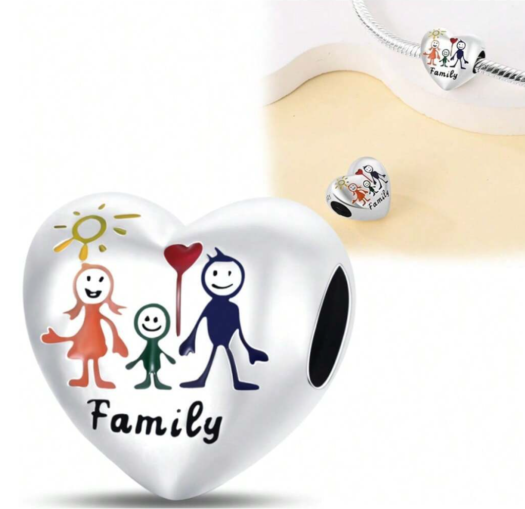 Charm Corazón "Family"