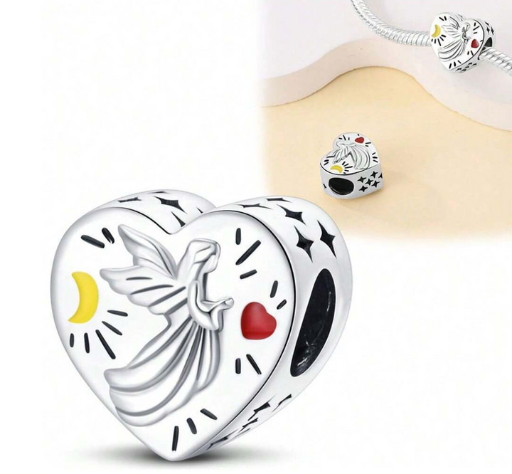 Charm Corazón Ángel de la Guardia