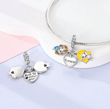 Charm Gemelas "Corazón Forever"