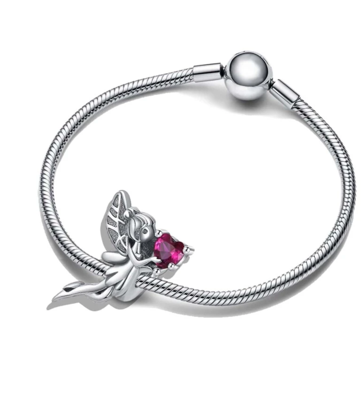 Charm Campanita & Corazon Rosa