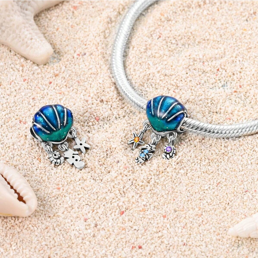 Charm Concha de Mar Azul