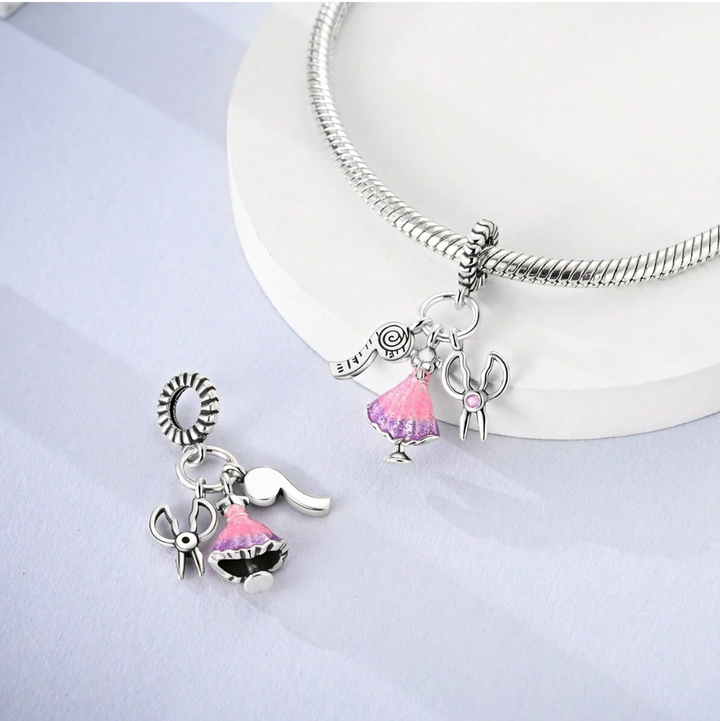 Charm Vestido Rosa "Diseñadora de Modas"