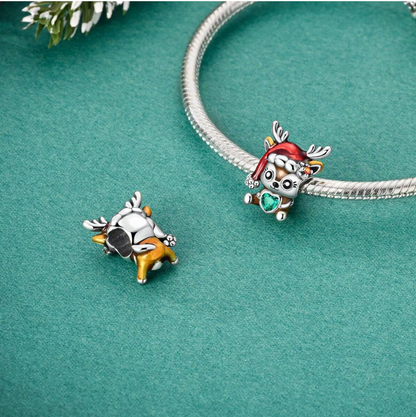 Charm Venado y Corazón Verde