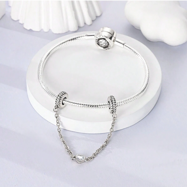 Cadena de Seguridad Corazón de Cristal