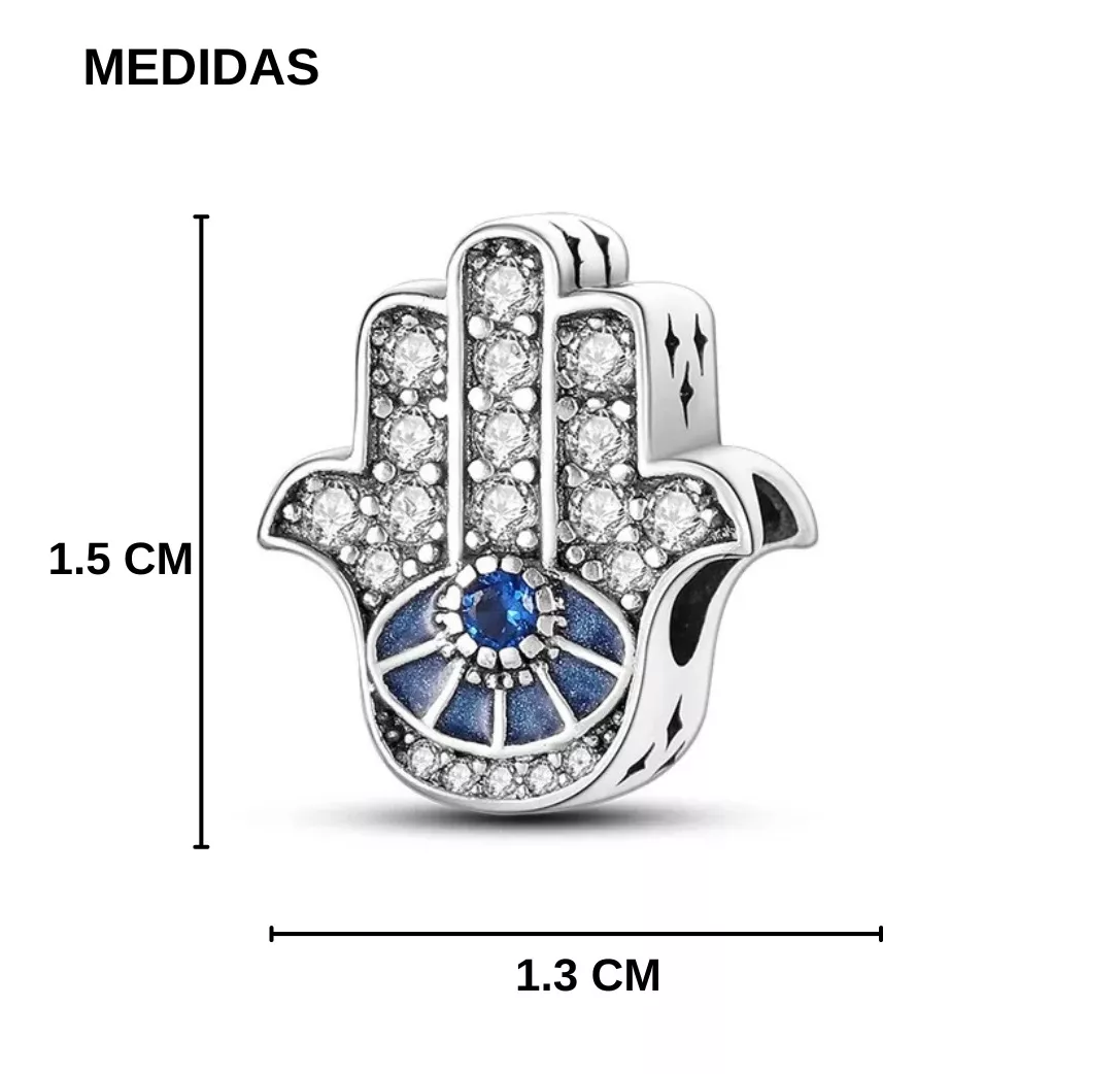 Charm Hamsa & Ojo Turco Diamantado