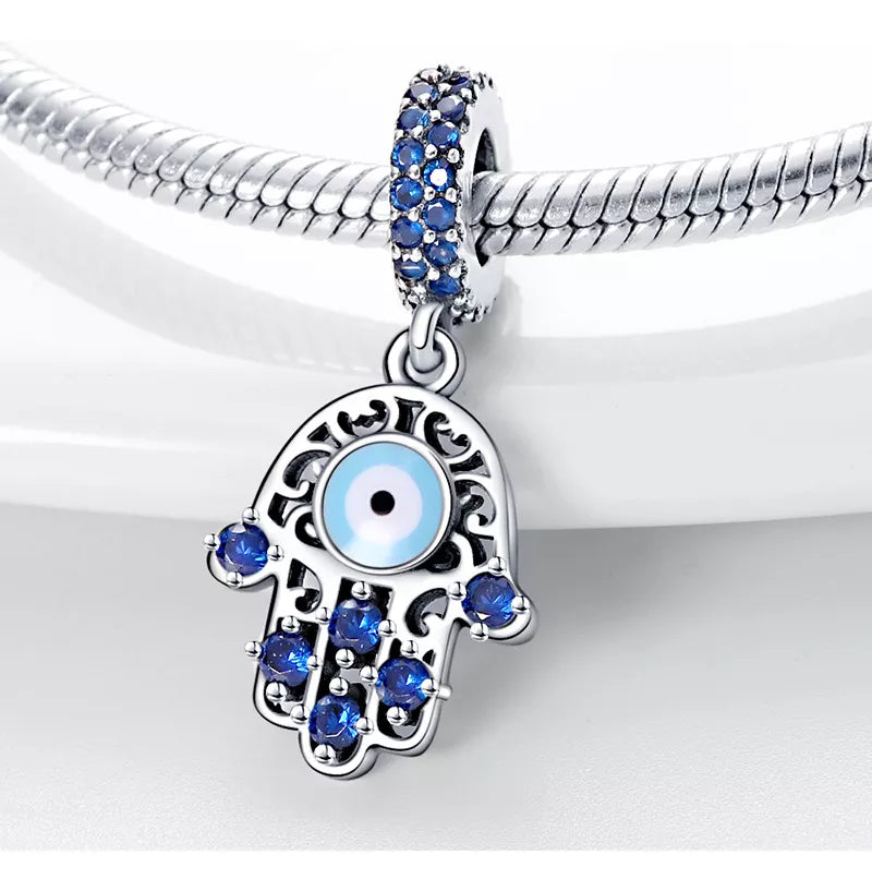 Charm Amuleto de Hamsa & Ojo Turco