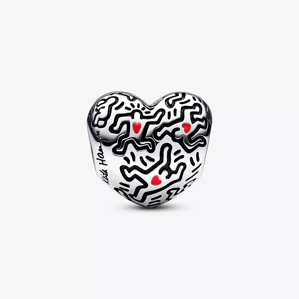 Charm Corazones de Keith Haring