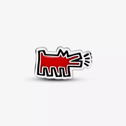 Charm Perro Rojo de Keith Haring