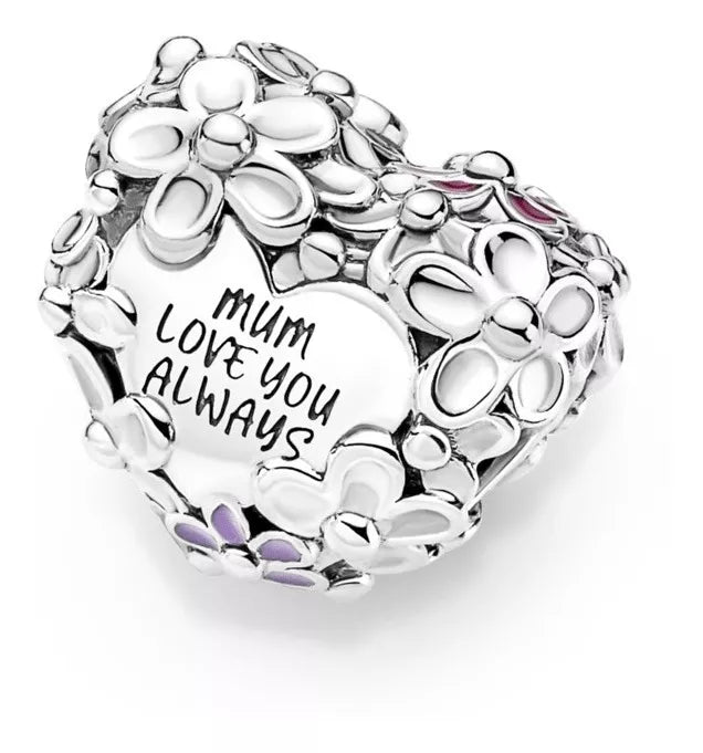 Charm Corazon "Mom Love You Always"