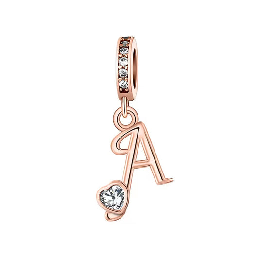 Charm Letras Rose Gold