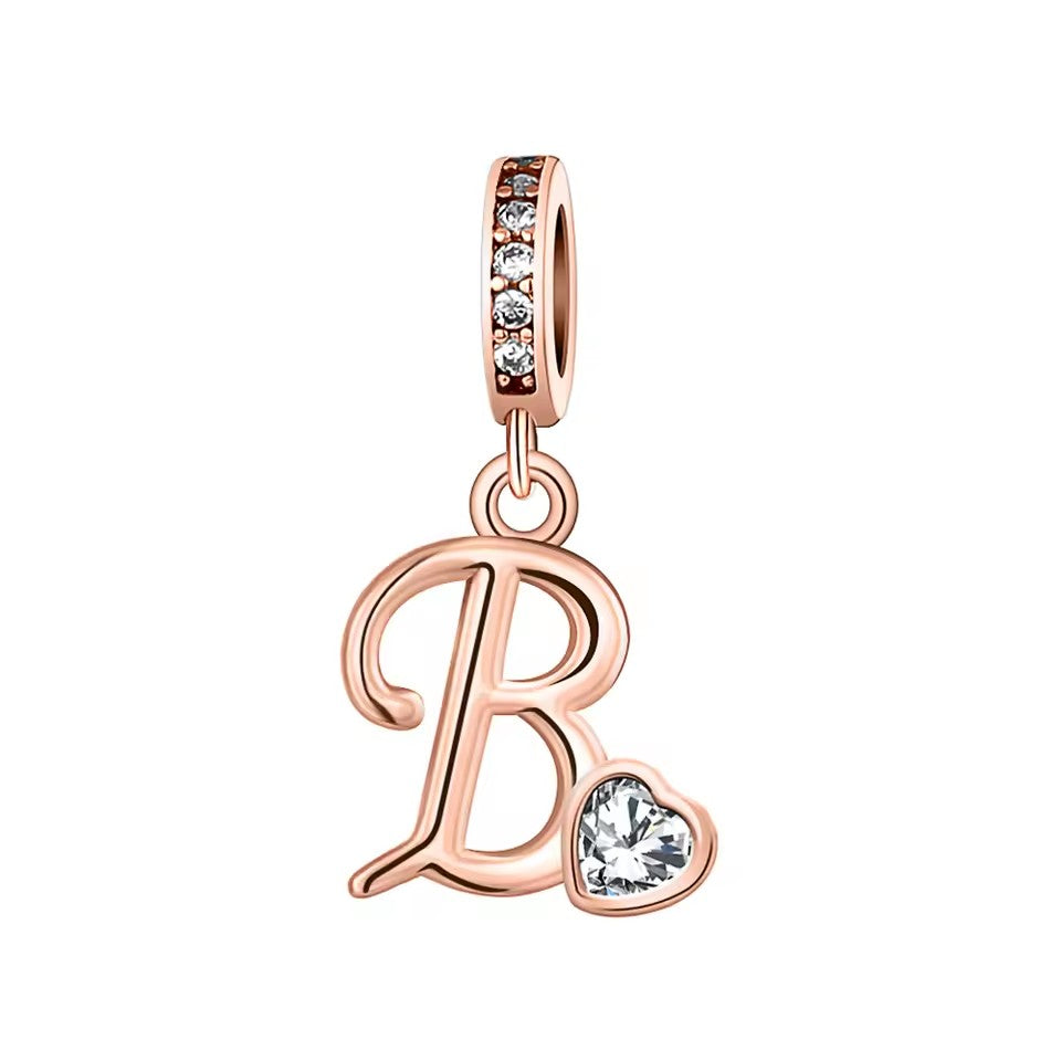 Charm Letras Rose Gold