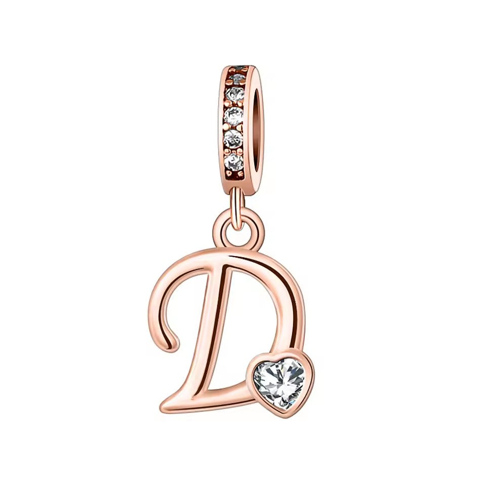 Charm Letras Rose Gold