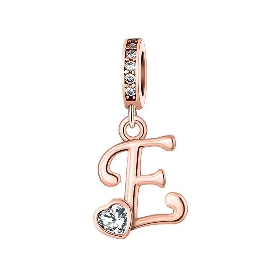 Charm Letras Rose Gold