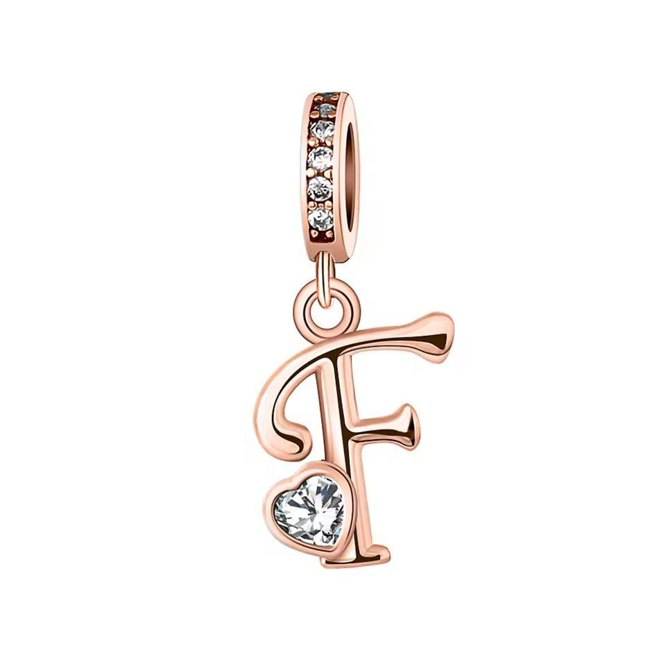 Charm Letras Rose Gold