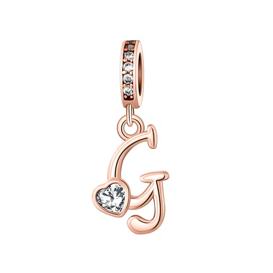 Charm Letras Rose Gold