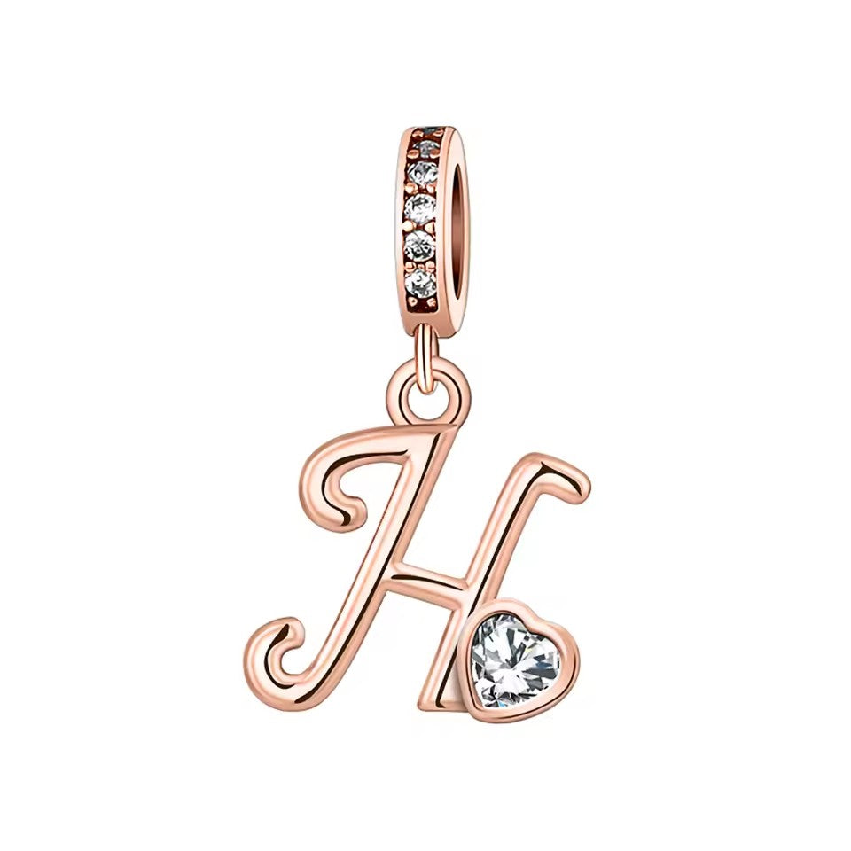 Charm Letras Rose Gold