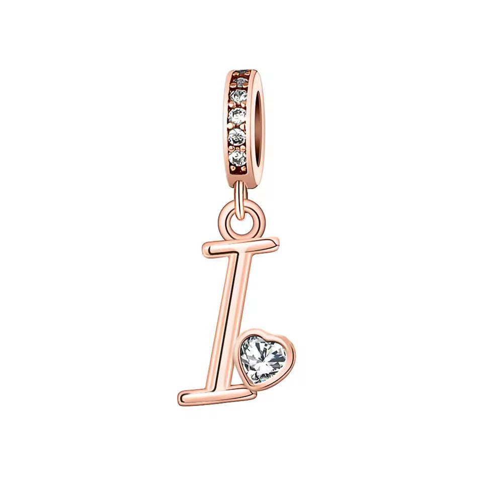 Charm Letras Rose Gold