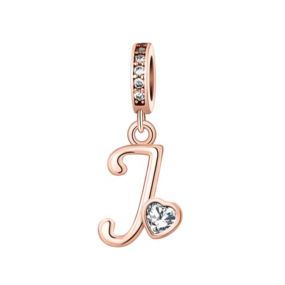 Charm Letras Rose Gold