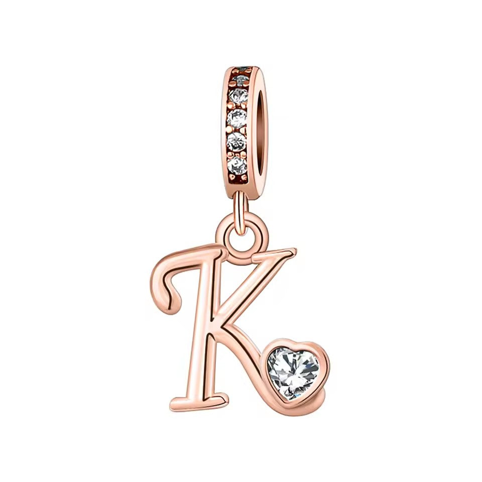 Charm Letras Rose Gold