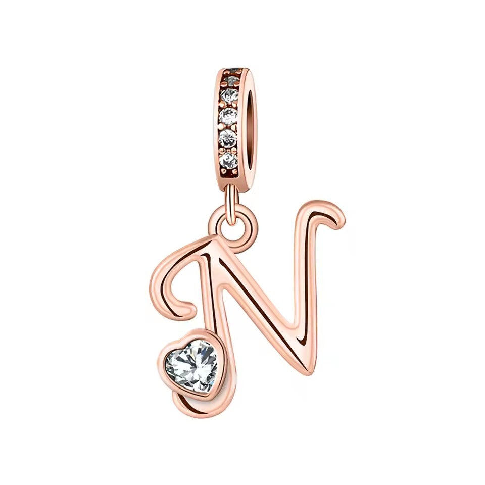 Charm Letras Rose Gold