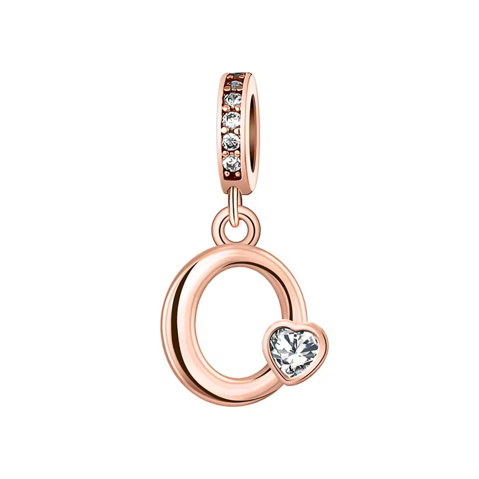 Charm Letras Rose Gold