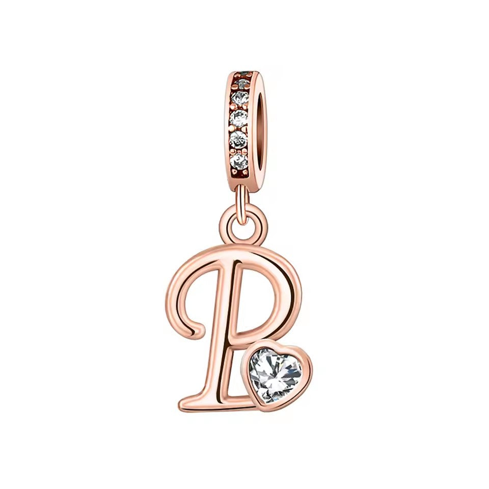 Charm Letras Rose Gold