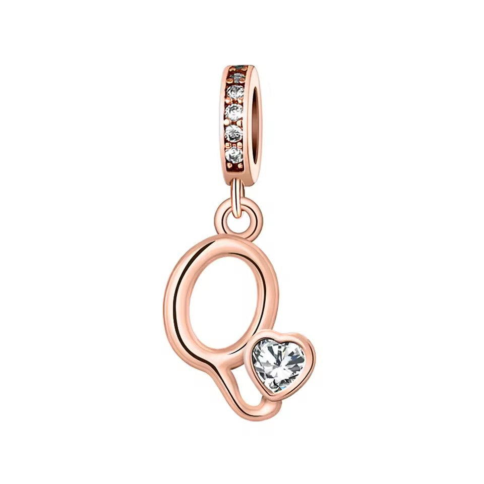 Charm Letras Rose Gold