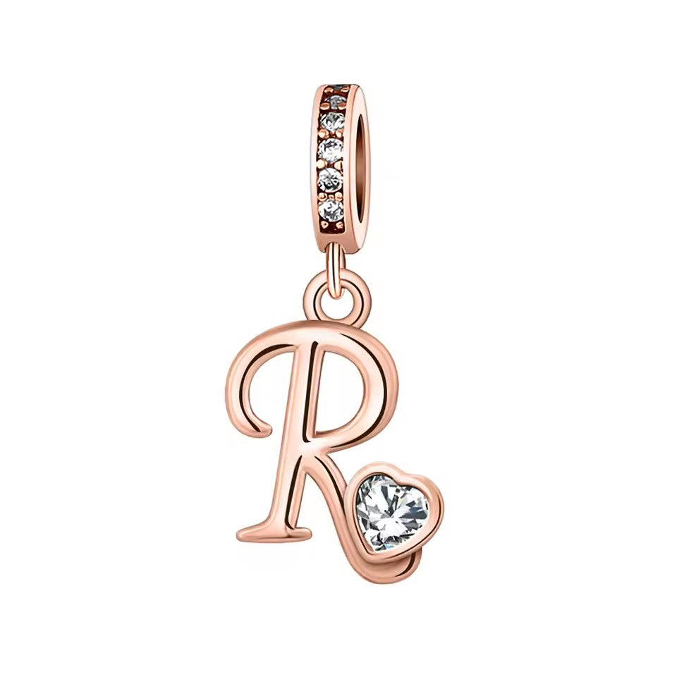 Charm Letras Rose Gold