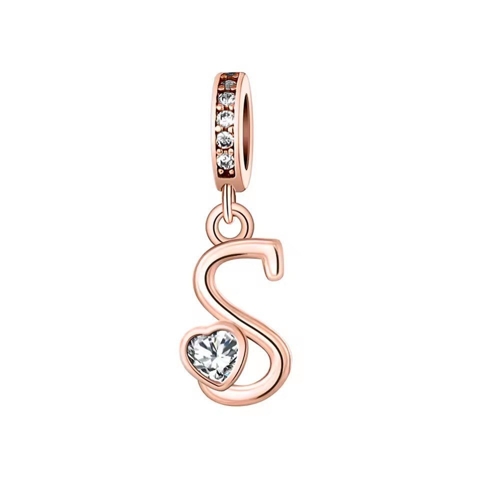 Charm Letras Rose Gold