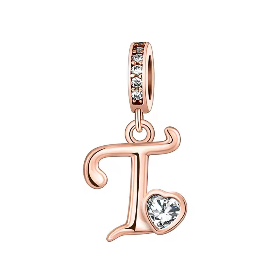 Charm Letras Rose Gold