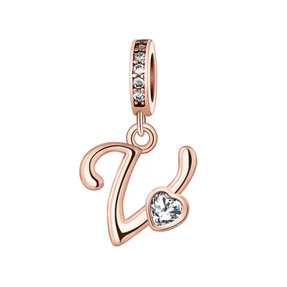 Charm Letras Rose Gold