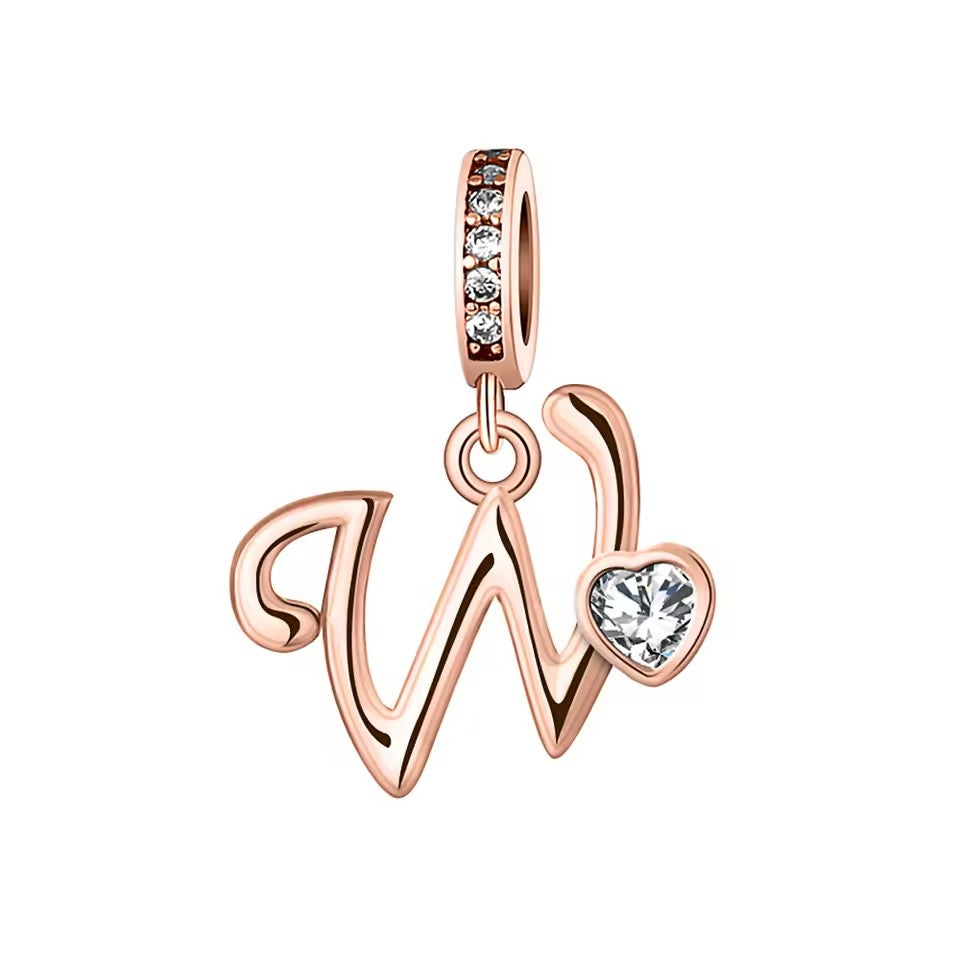 Charm Letras Rose Gold