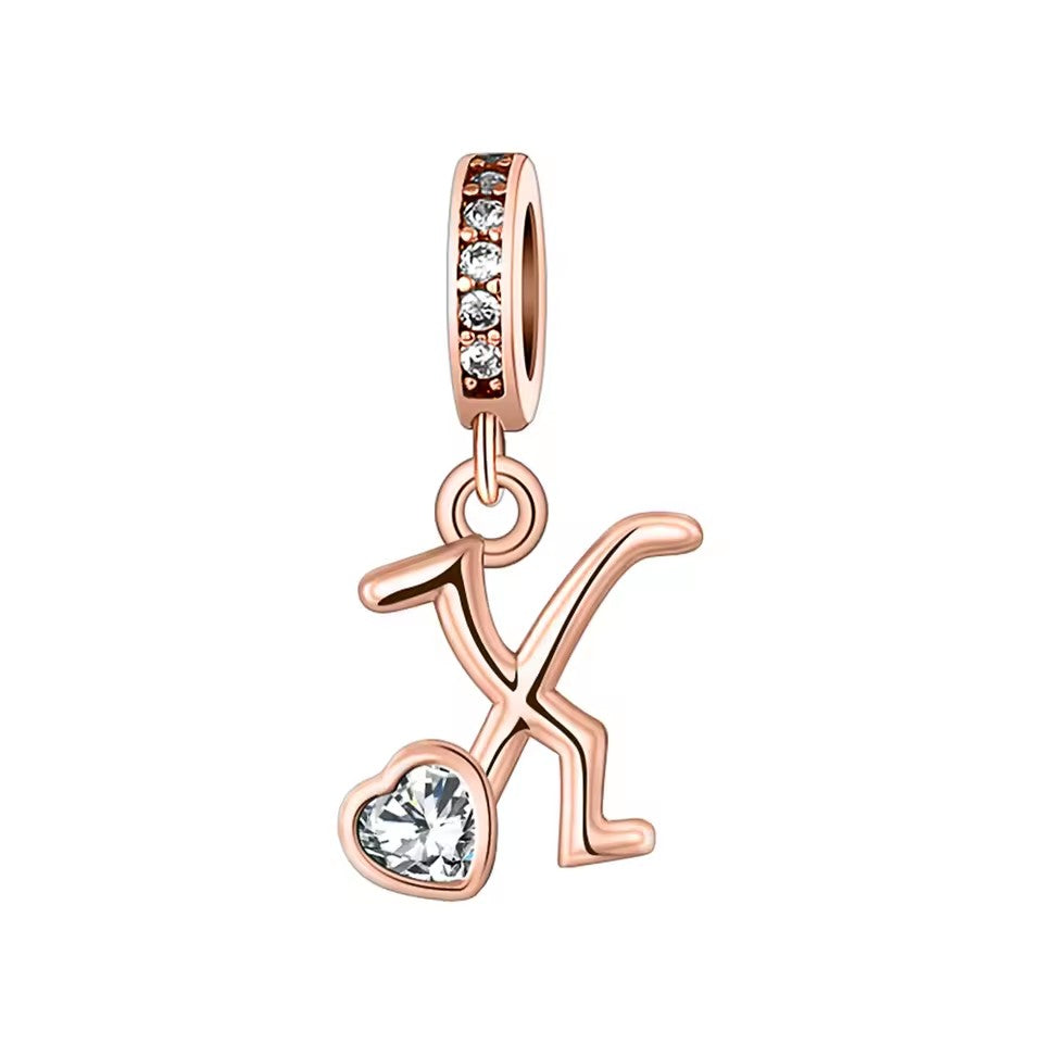 Charm Letras Rose Gold