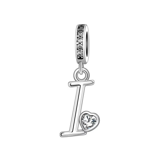 Charm Letras Plateadas