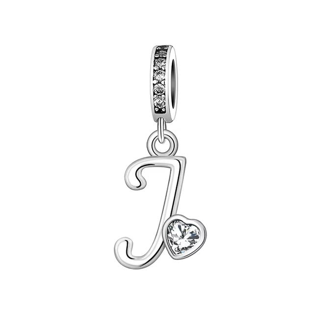 Charm Letras Plateadas