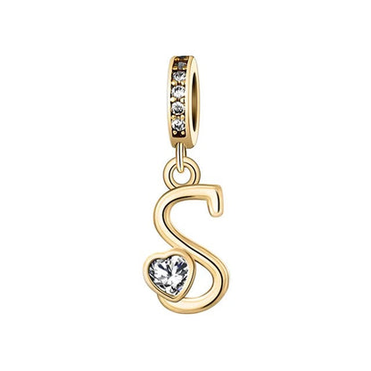 Charm Letras Doradas