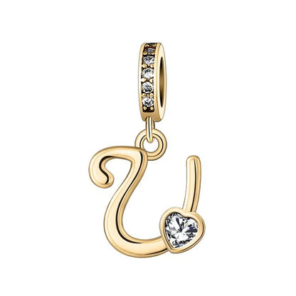 Charm Letras Doradas
