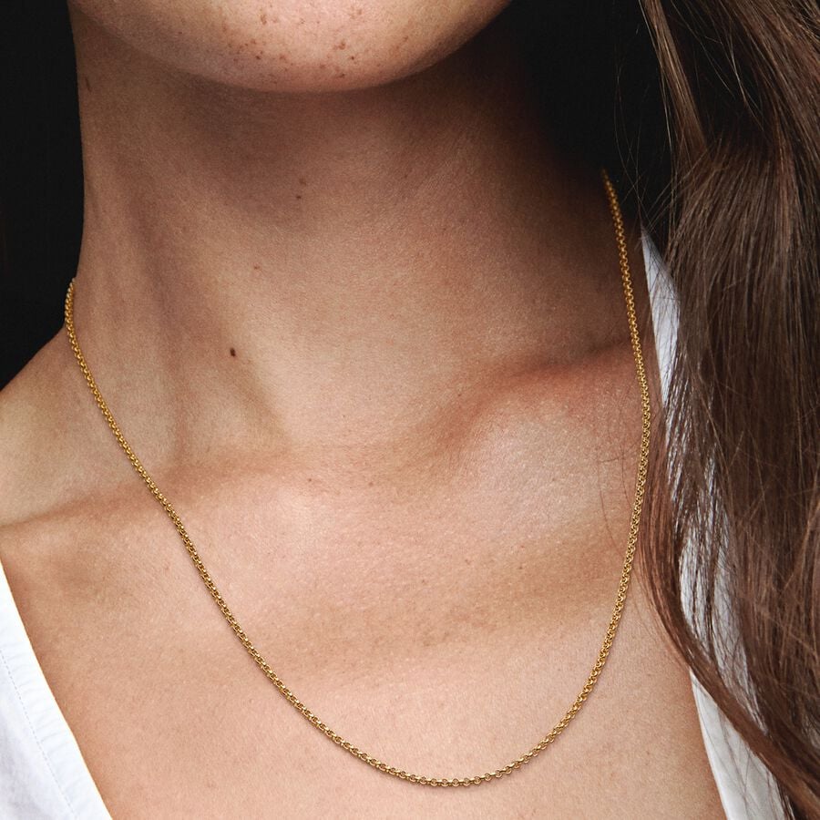 Collar Cola de Raton Dorado