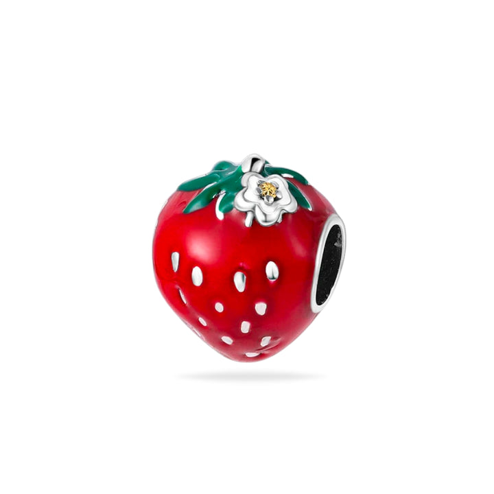 Charm Fresa con flor