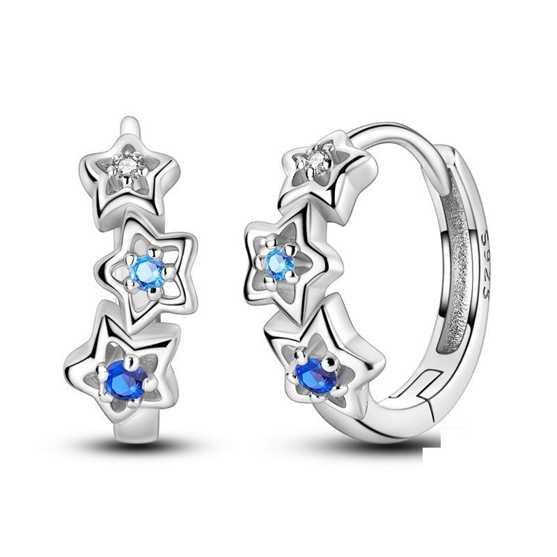 Aretes Estrellas Azules