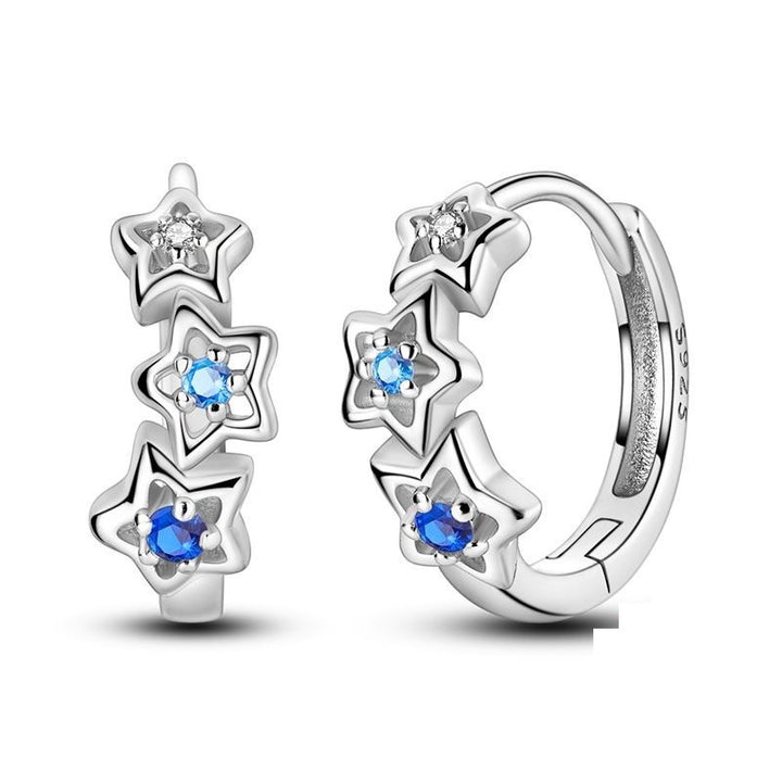 Aretes Estrellas Azules