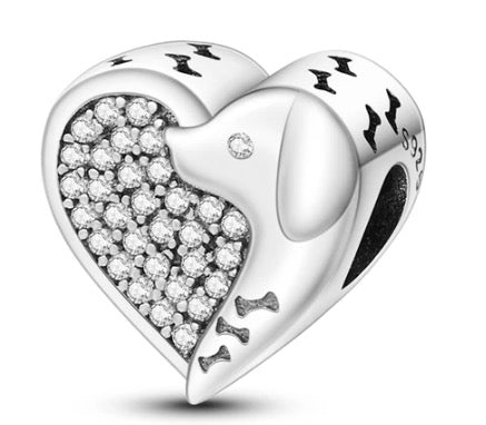 Charm Corazón y Perrito